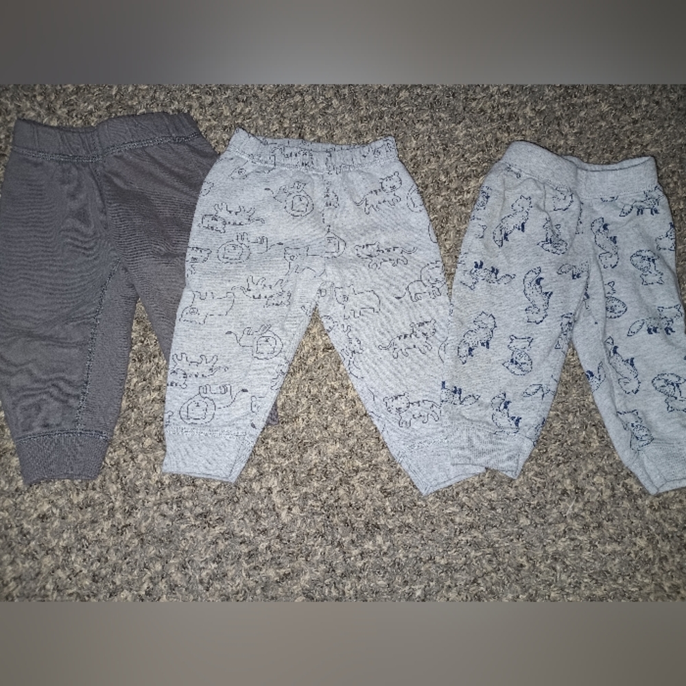 Three pairs of 9 months sweat pants